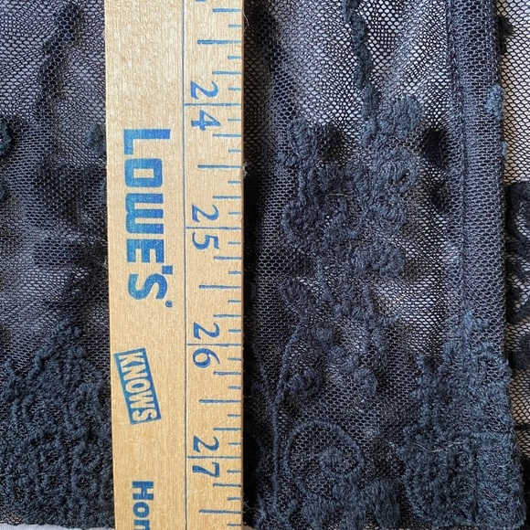 Forever 21 Black Sheer Boho Lace Cardigan Size Medium - Picture 8 of 10